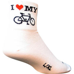 SockGuy I Heart My Bike Socks